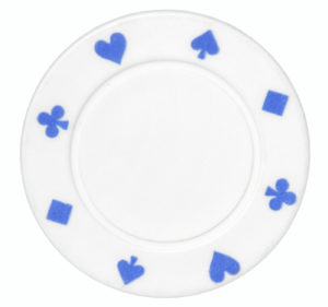 White Sobriety Poker Chip