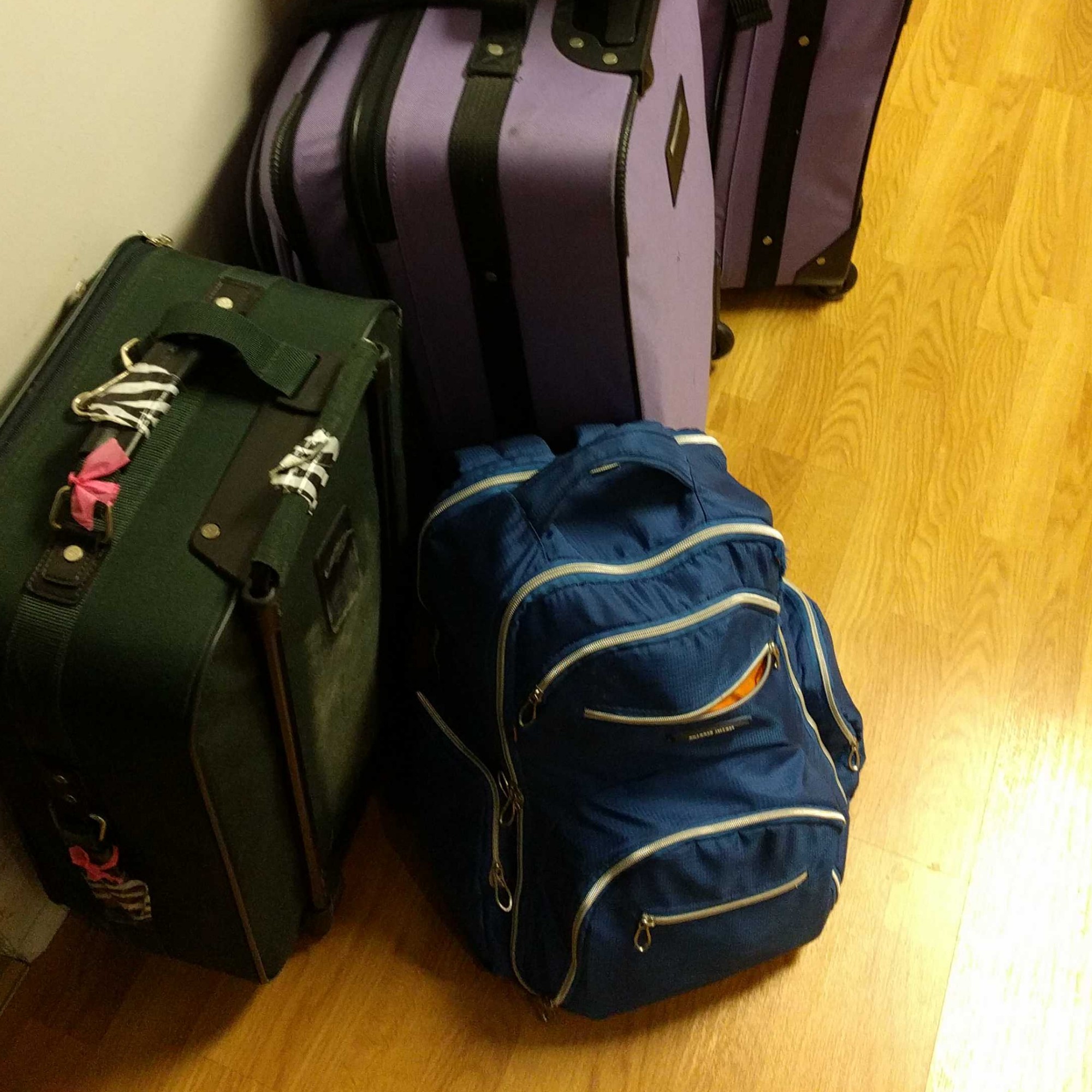 packed luggage for running away from life (again)