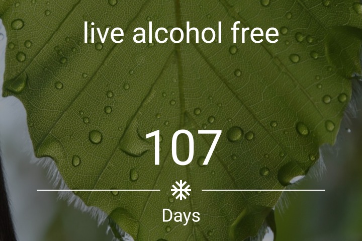 107 days sober recovery from addiction